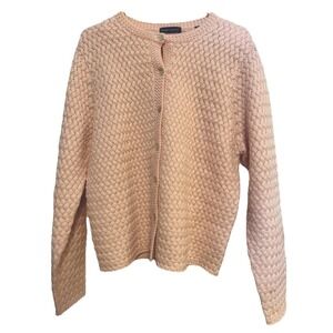 Women's Karen Scott Pink‎ Cardigan Large